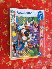 Puzzle Clementoni Supercolor Topolino 104 pezzi.