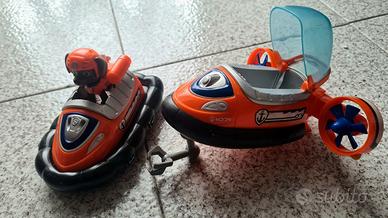 Paw Patrol Zuma e veicoli aeroscafo e sottomarino