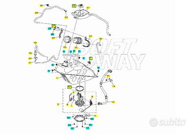 SERBATOIO BENZINA ORIGINALE YAMAHA X-MAX 125-300-4