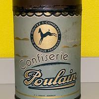 Scatola latta Poulain vintage