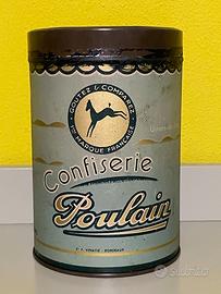Scatola latta Poulain vintage