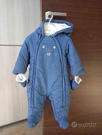 Tuta termica imbottita neonato 9 mesi