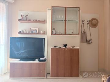 Mobile Clay con letto a scomparsa
