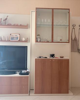 Mobile Clay con letto a scomparsa