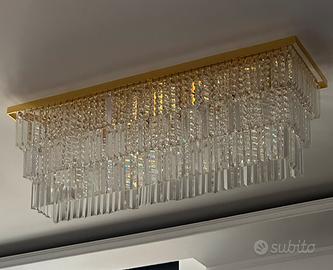 Plafoniera cristallo Ideal lux come nuova