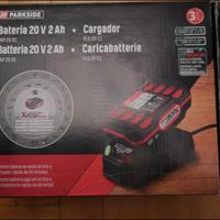 caricabatteria e batteria 20v Parkside 