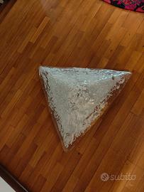 plafoniera desi vetro murano  triangolare lato 60