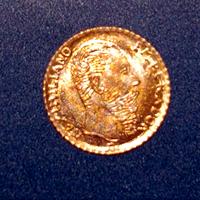 MONETA D’ORO più PICCOLA del MONDO MESSICO 1865