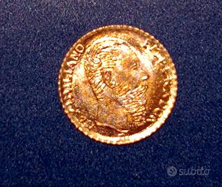 MONETA D’ORO più PICCOLA del MONDO MESSICO 1865