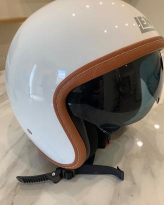CASCO JET LEM BIANCO VISIERA FUME' -TAGLIA M 57/58
