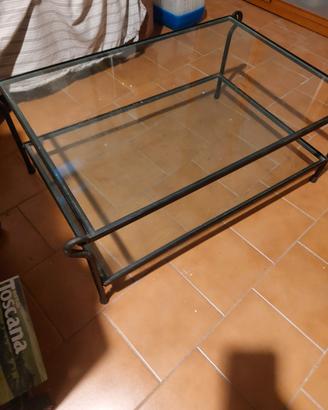 tavolino ferro battuto