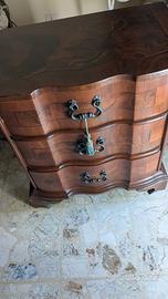 Set di 2 comodini stile barocco italiano