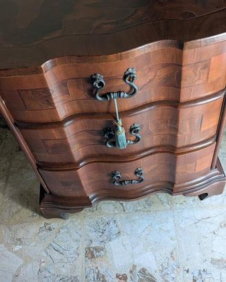 Set di 2 comodini stile barocco italiano