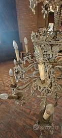 Lampadario in cristallo da restaurare
