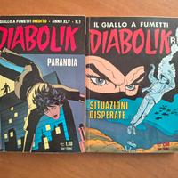 2 Fumetti Diabolik Paranoia e Situazioni Disperate