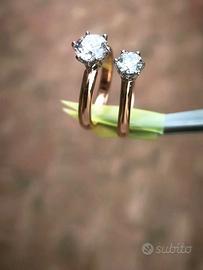 Anello Solitario con Diamante Naturale 1.50 ct