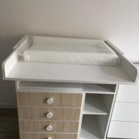 Fasciatoio Ikea småstad bianco e betulla
