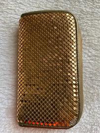 Portafogli maglia metallica dorata OK