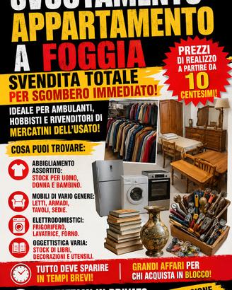 SVUOTAMENTO APPARTAMENTO 