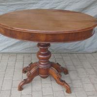 Tavolo ovale in noce vintage