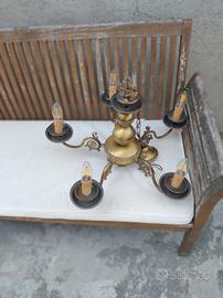 lampadario in ottone 