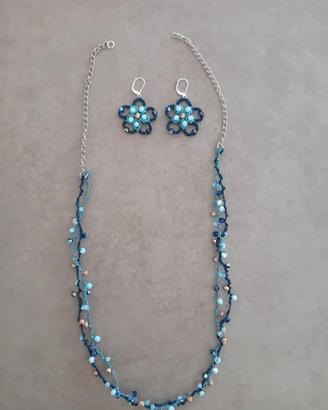 Parure pizzo chiacchierino 