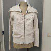 Felpa Gaudì felpata con zip e maxi collo tg. S