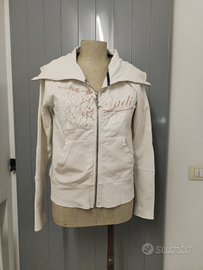 Felpa Gaudì felpata con zip e maxi collo tg. S