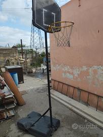 Canestro da Basket Regolabile con Base