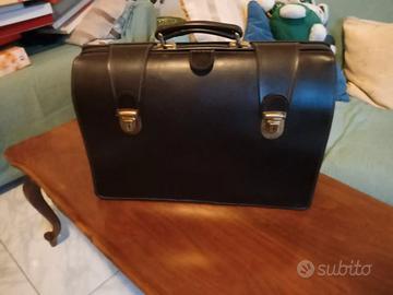 borsa cartella unisex per ufficio in pelle