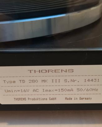 thorens td 280 mk3
