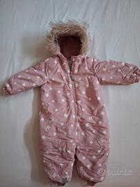 TUTA TERMICA NEVE NEONATO ROSA