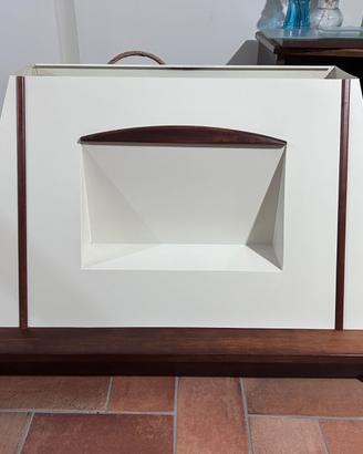 Cappa panna e legno