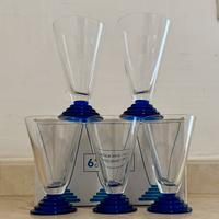 5 calici vino cristallo