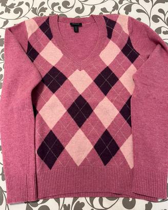 Maglioncino rombi rosa