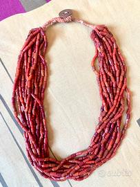 Collana corallo rosso vintage
