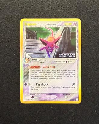 espeon ex delta specie  holo stamped eng