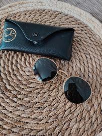 Ray-Ban round metal oro 