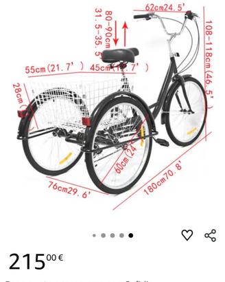 Bicicletta  3 tre ruote 