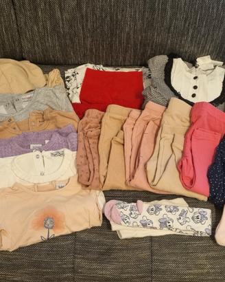 Lotto abbigliamento per bimba 12-18 mesi 