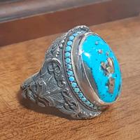 anello uomo turchese argento 925 vichingo vikingo
