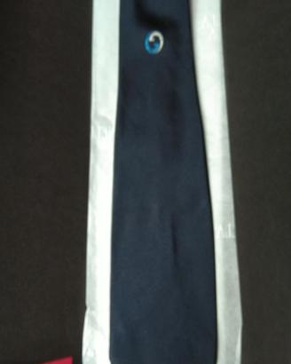 Cravatta originale Guccio Gucci blu notte vintage