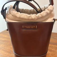 Borsa secchiello The Bridge “Greta” marrone, NUOVA