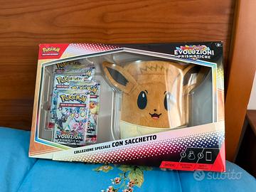 Pokémon Evoluzioni Prismatiche box sacchetto
