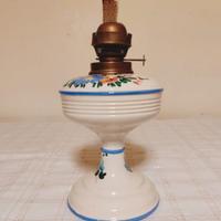 Lampada a olio antica in ceramica dipinta a mano