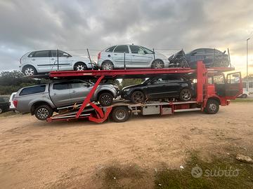 Bisarca 5 posti auto lunga 12 metri revisionata
