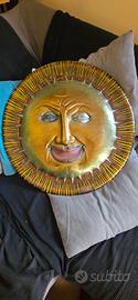 Grande scultura da parete sole - 68 cm