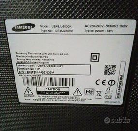 TV smart Samsung modello ue48ju6000k per ricambi