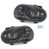FARI VOLKSWAGEN VW GOLF 4 LUCE DIURNA A LED FONDO 