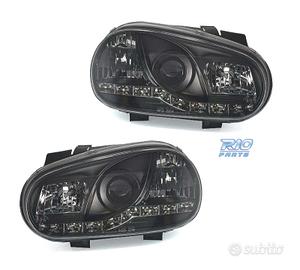 FARI VOLKSWAGEN VW GOLF 4 LUCE DIURNA A LED FONDO 